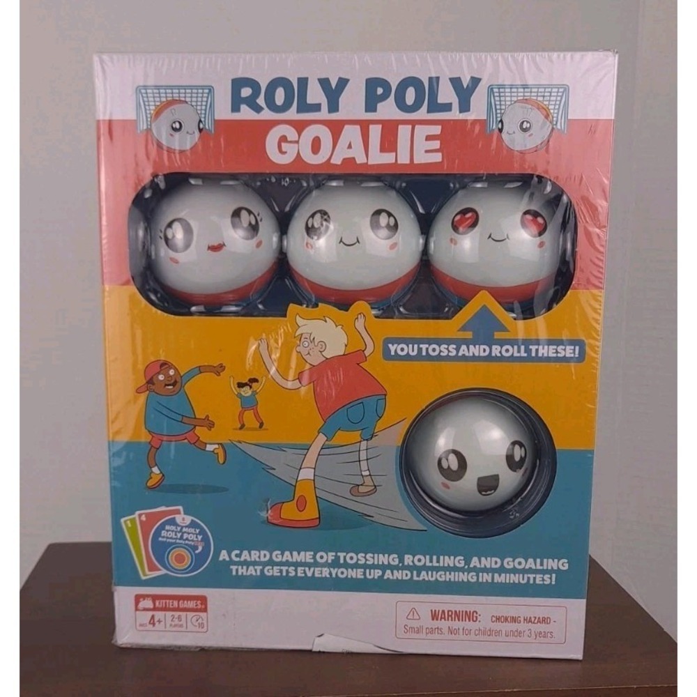 Roly Poly Goalie 2-6 Players - Ages 4+-10 Minutes to Play-Card By Kitten Games